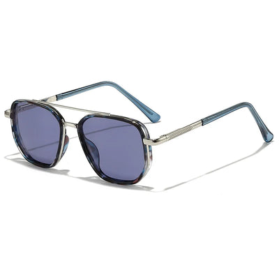 Polarized Geometric Double-Beam Sunglasses
