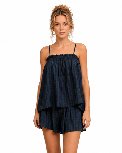 Plaid Cami Summer Set