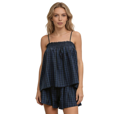 Plaid Cami Summer Set